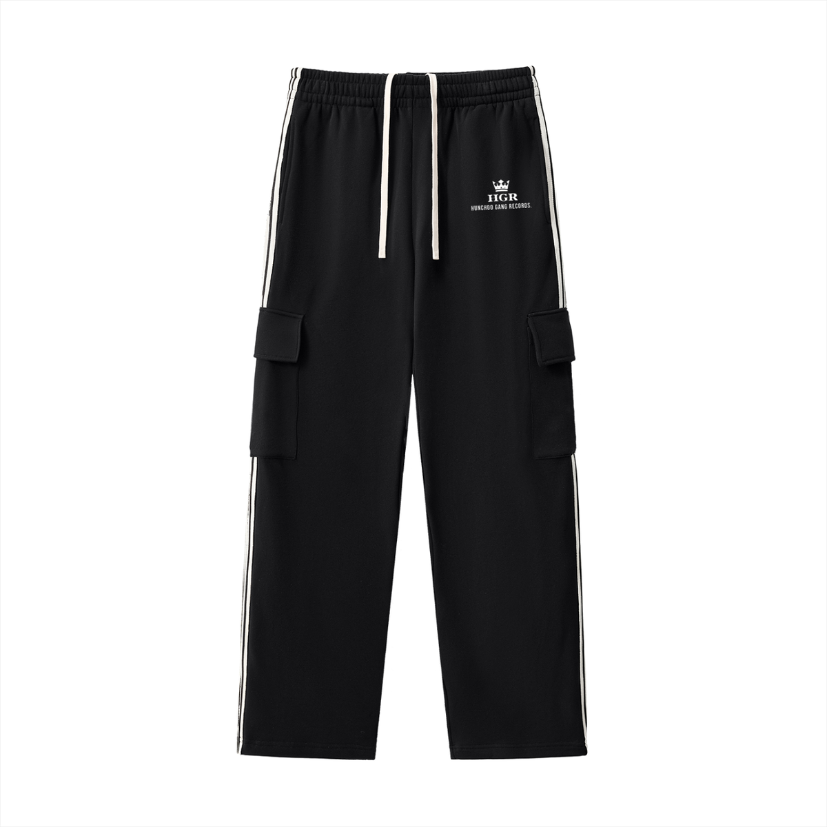 Hunchoo Gang Records Black Stripe Pants