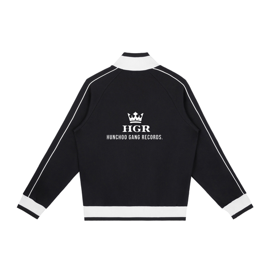Hunchoo Gang Records Black Sleeve Zip Track Jacket