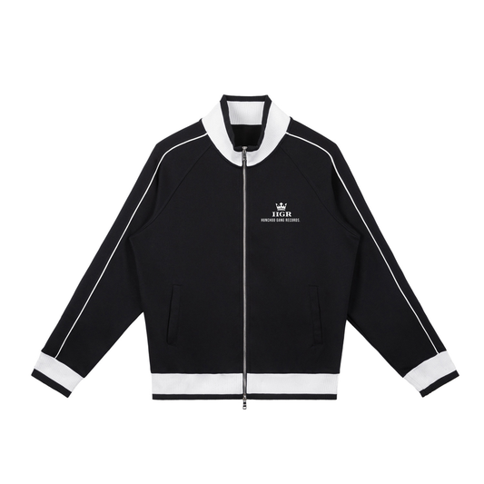 Hunchoo Gang Records Black Sleeve Zip Track Jacket