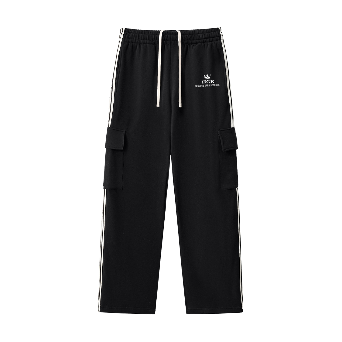 Hunchoo Gang Records Black Stripe Pants