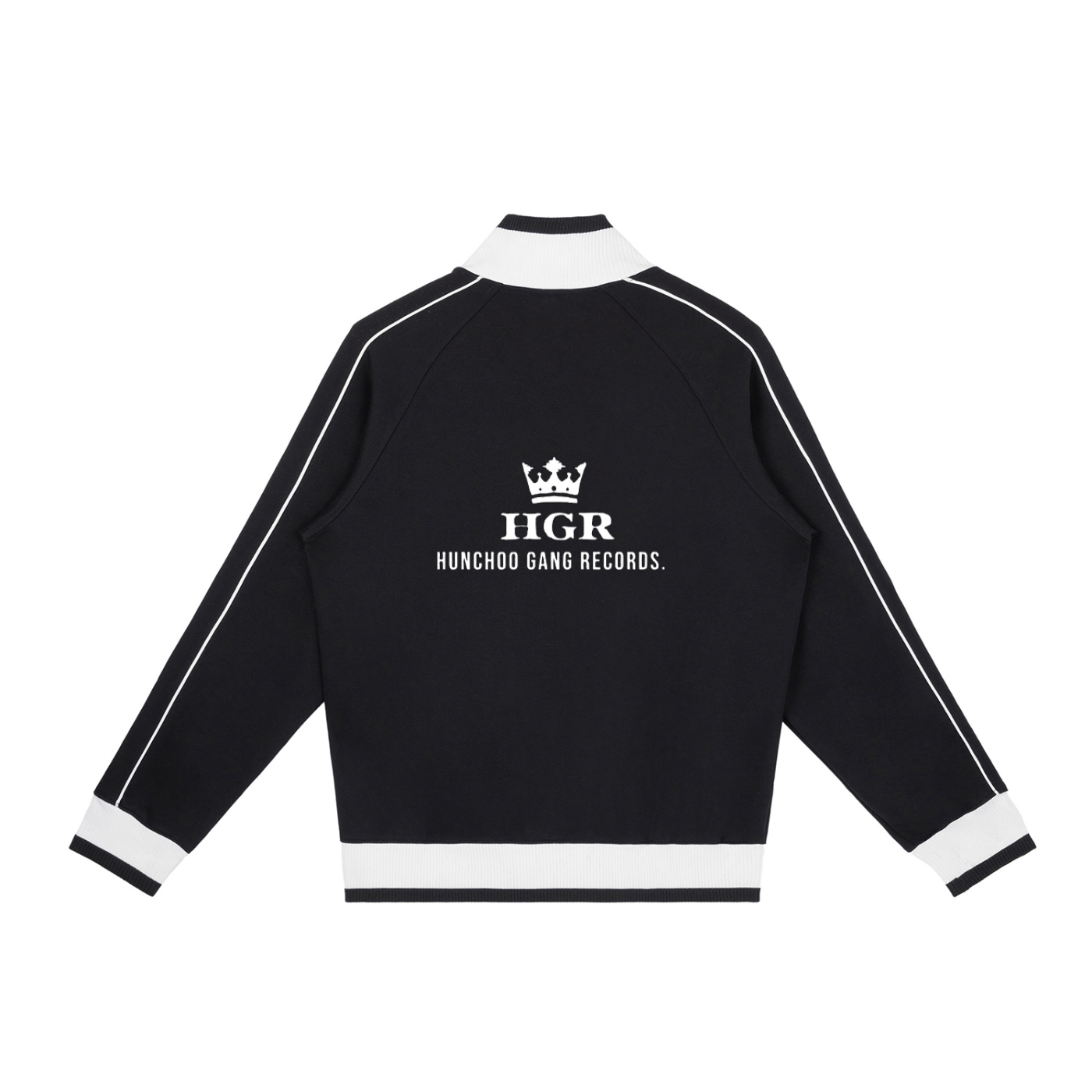 Hunchoo Gang Records Black Sleeve Zip Track Jacket